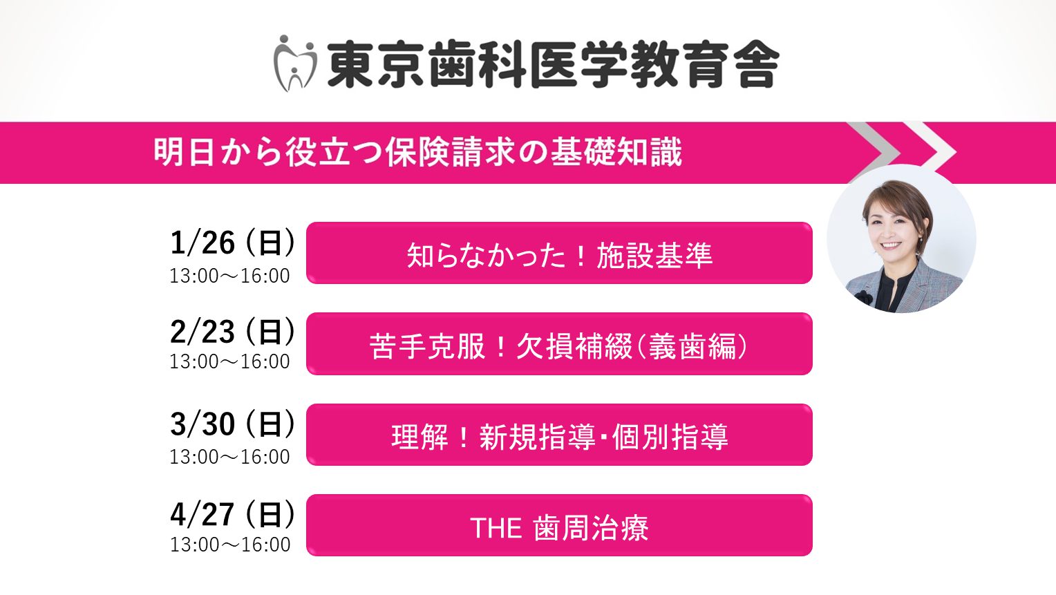 「明日から役立つ保険請求の基礎知識」